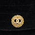 VINTAGE CHANEL MATELASSE HALF MOON CHAIN SHOULDER BAG BLACK VELOR GOLD HARDWARE 90340156