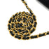 VINTAGE CHANEL MATELASSE HALF MOON CHAIN SHOULDER BAG BLACK VELOR GOLD HARDWARE 90340156
