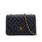 VINTAGE CHANEL MATELASSE HALF MOON CHAIN SHOULDER BAG NAVY LAMB SKIN GOLD HARDWARE 90322793