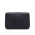 VINTAGE CHANEL MATELASSE HALF MOON CHAIN SHOULDER BAG NAVY LAMB SKIN GOLD HARDWARE 90322793