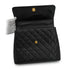 VINTAGE CHANEL MATELASSE HAND BAG BLACK CAVIAR SKIN GOLD HARDWARE 90348244