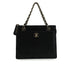 VINTAGE CHANEL MATELASSE HAND BAG BLACK CAVIAR SKIN SILVER HARDWARE 90345990