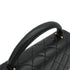VINTAGE CHANEL MATELASSE HAND BAG BLACK LAMB SKIN GOLD HARDWARE 90342577