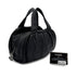 VINTAGE CHANEL MATELASSE HAND BAG BLACK LEATHER SILVER HARDWARE 90317186