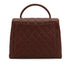 VINTAGE CHANEL MATELASSE HAND BAG BROWN CAVIAR SKIN GOLD HARDWARE 90333177