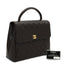 VINTAGE CHANEL MATELASSE HAND BAG BROWN CAVIAR SKIN GOLD HARDWARE 90350387