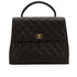 VINTAGE CHANEL MATELASSE HAND BAG BROWN CAVIAR SKIN GOLD HARDWARE 90350387