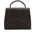 VINTAGE CHANEL MATELASSE HAND BAG BROWN CAVIAR SKIN GOLD HARDWARE 90350387