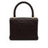 VINTAGE CHANEL MATELASSE HAND BAG BROWN LAMB SKIN GOLD HARDWARE 90350385