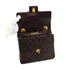 VINTAGE CHANEL MATELASSE HAND BAG BROWN LAMB SKIN GOLD HARDWARE 90350385