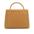 VINTAGE CHANEL MATELASSE HAND BAG CAMEL CAVIAR SKIN SILVER HARDWARE 90331403