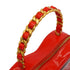 VINTAGE CHANEL MATELASSE HEART VANITY HAND BAG RED ENAMEL GOLD HARDWARE 90348445