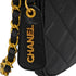 VINTAGE CHANEL MATELASSE MINI CHAIN SHOULDER BAG BLACK CAVIR SKIN GOLD HARDWARE 90341886