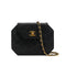 VINTAGE CHANEL MATELASSE OCTAGON CHAIN SHOULDER BAG BLACK LAMB SKIN GOLD HARDWARE 90322923