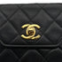 VINTAGE CHANEL MATELASSE OCTAGON CHAIN SHOULDER BAG BLACK LAMB SKIN GOLD HARDWARE 90322923