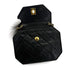 VINTAGE CHANEL MATELASSE OCTAGON CHAIN SHOULDER BAG BLACK LAMB SKIN GOLD HARDWARE 90322923