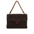 VINTAGE CHANEL MATELASSE PLASTIC CHAIN HAND BAG BROWN SUEDE GOLD HARDWARE 90326855