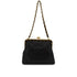 VINTAGE CHANEL MINI MATELASSE PURSE WITH A CLASP CHAIN SHOULDER BAG BLACK LAMB SKIN GOLD HARDWARE 90347769