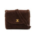 VINTAGE CHANEL MATELASSE SHOULDER BAG BROWN SUEDE GOLD HARDWARE 90343236