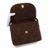 VINTAGE CHANEL MATELASSE SHOULDER BAG BROWN SUEDE GOLD HARDWARE 90343236