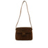 VINTAGE CHANEL MATELASSE SHOULDER BAG BROWN SUEDE GOLD HARDWARE 90344565
