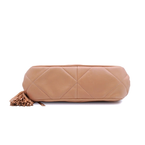VINTAGE CHANEL COCOMARK MATELASSE SHOULDER BAG FRINGE PINK GOLD HARDWARE 90346874