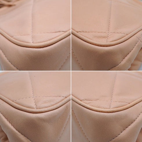 VINTAGE CHANEL COCOMARK MATELASSE SHOULDER BAG FRINGE PINK GOLD HARDWARE 90346874