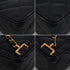 VINTAGE CHANEL MATELASSE SQUARE CHAIN BACKPACK BLACK CAVIR SKIN GOLD HARDWARE 90341882