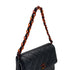 VINTAGE CHANEL MATELASSE TORTOISESHELL CHAIN SHOULDER BAG BLACK LAMB SKIN 90324818