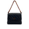 VINTAGE CHANEL MATELASSE TORTOISESHELL CHAIN SHOULDER BAG BLACK LAMB SKIN 90324818