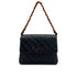 VINTAGE CHANEL MATELASSE TORTOISESHELL CHAIN SHOULDER BAG BLACK LAMB SKIN 90324818