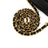 VINTAGE CHANEL MATELASSE TURNLOCK CHAIN SHOULDER BAG BLACK CAVIAR SKIN GOLD HARDWARE 90343846