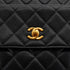 VINTAGE CHANEL MATELASSE TURN LOCK CHAIN SHOULDER BAG BLACK CAVIAR SKIN GOLD HARDWARE 90339974