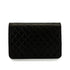 VINTAGE CHANEL MATELASSE TURN LOCK CHAIN SHOULDER BAG BLACK LAMB SKIN GOLD HARDWARE 90348422