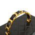 VINTAGE CHANEL MATELASSE VANITY CHAIN HAND BAG BLACK LAMB SKIN GOLD HARDWARE 90341897