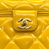 VINTAGE CHANEL MATELASSE VANITY HAND BAG YELLOW ENAMEL GOLD HARDWARE 90313408
