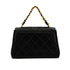 VINTAGE CHANEL MATERASSE CHAIN SHOULDER BAG BLACK LAMB SKIN GOLD HARDWARE 90340149