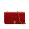 VINTAGE CHANEL MATERASSE FULL FLAP CHAIN SHUOLDER BAG RED LAMB SKIN GOLD HARDWARE 90346116
