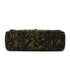 VINTAGE CHANEL MAXI 34 CHAIN SHOULDER BAG BLACK JACQUARD GOLD HARDWARE 90328694