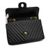 VINTAGE CHANEL MAXI CHEVRON V STITCH BLACK CHAIN SHOULDER BAG CAVIAR SKIN GOLD HARDWARE 90333754