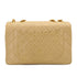 VINTAGE CHANEL MAXI MATELASSE 34 CHAIN SHOULDER BAG BEIGE LAMB SKIN GOLD HARDWARE 90330931