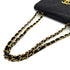 VINTAGE CHANEL MAXI MATELASSE 34 CHAIN SHOULDER BAG BLACK LAMB SKIN GOLD HARDWARE 90318289