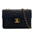 VINTAGE CHANEL MAXI MATELASSE 34 CHAIN SHOULDER BAG BLACK LAMB SKIN GOLD HARDWARE 90321152