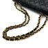 VINTAGE CHANEL MAXI MATELASSE 34 CHAIN SHOULDER BAG BLACK LAMB SKIN GOLD HARDWARE 90322910