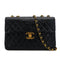 VINTAGE CHANEL MAXI MATELASSE 34 CHAIN SHOULDER BAG BLACK LAMB SKIN GOLD HARDWARE 90323455