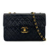 VINTAGE CHANEL MAXI MATELASSE 34 CHAIN SHOULDER BAG BLACK LAMB SKIN GOLD HARDWARE 90323980