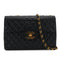 VINTAGE CHANEL MAXI MATELASSE 34 CHAIN SHOULDER BAG BLACK LAMB SKIN GOLD HARDWARE 90324815