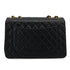VINTAGE CHANEL MAXI MATELASSE 34 CHAIN SHOULDER BAG BLACK LAMB SKIN GOLD HARDWARE 90324815