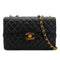 VINTAGE CHANEL MAXI MATELASSE 34 CHAIN SHOULDER BAG BLACK LAMB SKIN GOLD HARDWARE 90326767