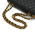 VINTAGE CHANEL MAXI MATELASSE 34 CHAIN SHOULDER BAG BLACK LAMB SKIN GOLD HARDWARE 90326767
